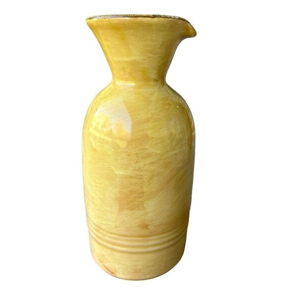 VTG Terrecotte Lotti Drink Pitcher 8" Italian Terracotta Wine Water Jug Yellow - Picture 5 of 12